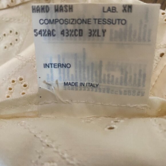 Emanuel Ungaro vintage satin pants ivory womans 30" waist rare find - Picture 7 of 7